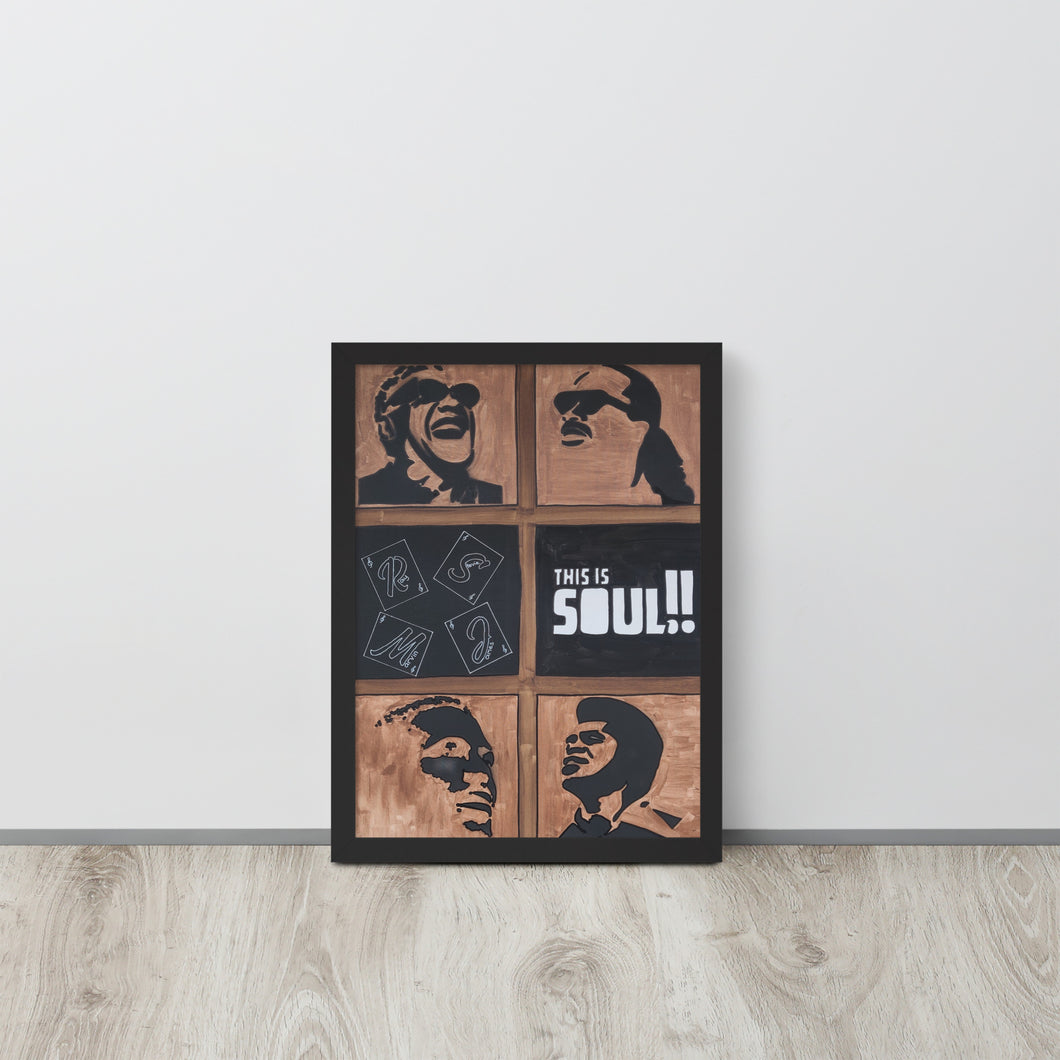 This Is Soul Framed Poster 12x16